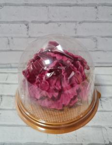 Сахарные цветы пион для сборки 1шт темно-розовый