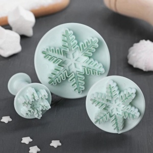 Плунжеры снежинка 3 шт