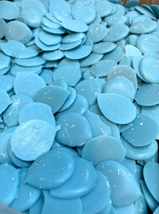 Шоколадная цветная глазурь "голубая" ванильная 200гр