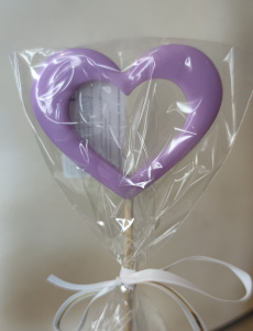 Леденец сердце сиреневое