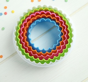 Набор форм для печенья "Волна" цвет МИКС 