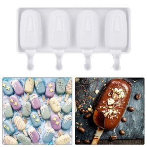 Силиконовая форма для десертов "Эскимо"4шт 7см
