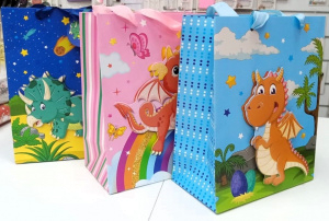 Пакет с ручками "Новогодний" в ассортименте