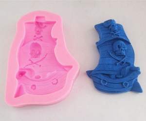 Молд силиконовый 8х5,7 см "Пиратский корабль"