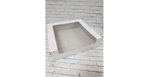 Коробка с боковым окном 18*18*10 белая