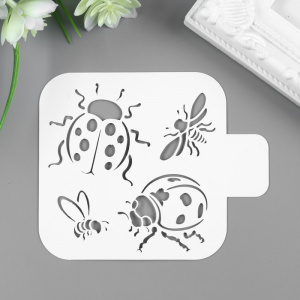 Трафарет "Насекомые"9*9см