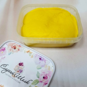 Мастика Сладкий шелк "Желтая" - 250 гр