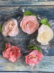 Сахарные цветы, РОЗА в ассортименте (d 6см.)