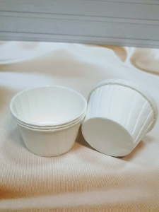 Капсулы бумажные с подворотом Белые D50 H40,50шт