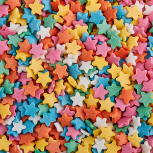 Сахарная посыпка (Звёздочки разноцветные мини) 50гр
