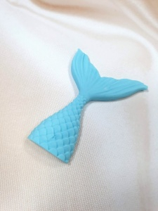 Сахарная фигурка "Хвост русалки" Голубой