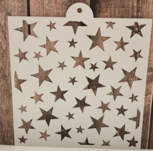 Трафарет "Звезды" 20*20см