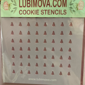 Трафарет елочки 15*15см