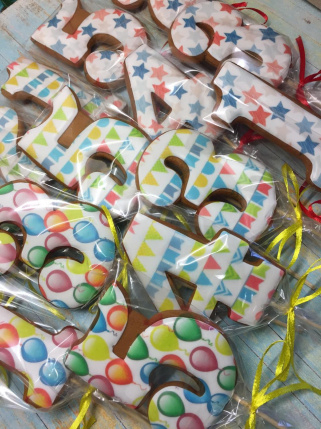 Пряничные топперы Цифры