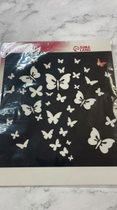 Трафарет "Бабочки" 15*15см