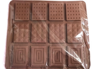 Силиконовая форма для мини плиток шоколада 5*3,7см.