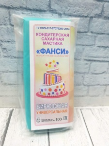 Мастика для торта Фанси - БИРЮЗОВАЯ 100гр