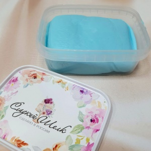 Мастика Сладкий шелк "голубая" -250гр