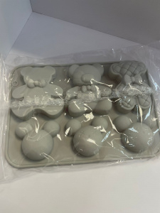 Форма для льда и шоколада «Мишки», 6 ячеек