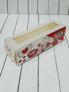 Коробочка для макарунс "Любовное послание" на 6шт