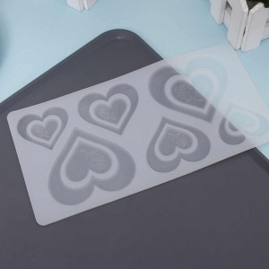 Планшет для заливки шоколада "Сердечки с розой"