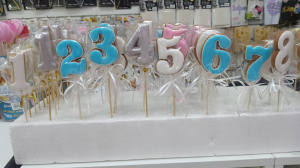 Пряничный топпер цифра в ассортименте