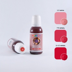 Краситель пищевой ж/растворимый гелевый "Kreda",красный (20 г)