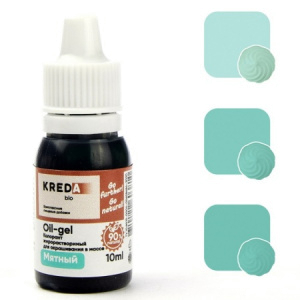 Краситель жирорастворимый Kreda Oil-gel 10 мятный 10 гр