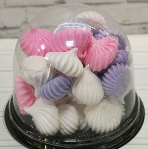 Набор безе в колбе бело-розово-сиреневые- 60гр.