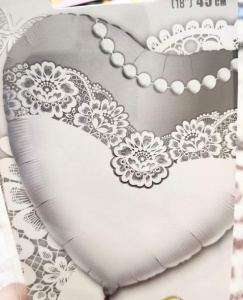 Фольгированный шар 45см "Невеста"