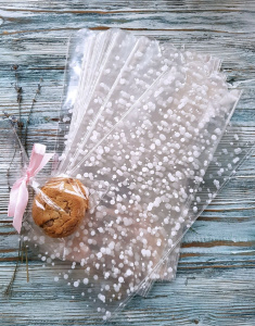 Прозрачный пакет (снежинки) в ассортименте