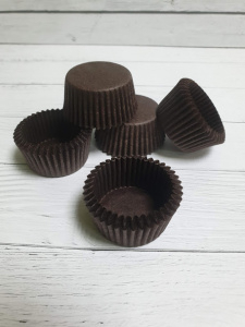 Капсулы бумажные Коричневые 35*30мм 20шт