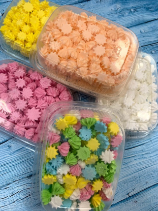 Сахарный декор"мини безе"