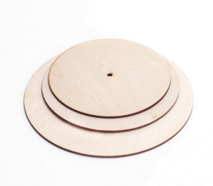 Подложка ФАНЕРА 28 см с отверстием