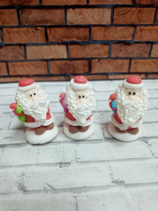 Сахарные дедушка мороз 3 шт,5 см