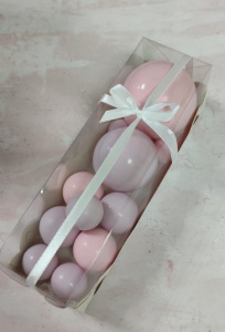 Набор шаров из шоколадной глазури "Розовый" нежный микс