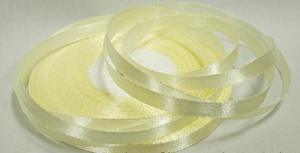 Атласная лента 0,5см "кремовая" 24м