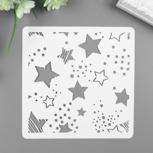 Трафарет "Звездочки"13*14см