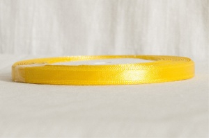 Атласная лента 0.8см "Желтая" 24м