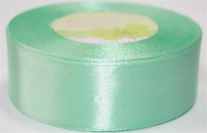 Атласная лента 2,5см "светло-мятная" 24м