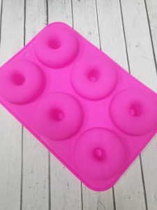 Силиконовая форма для десертов "пончики" 7,5см