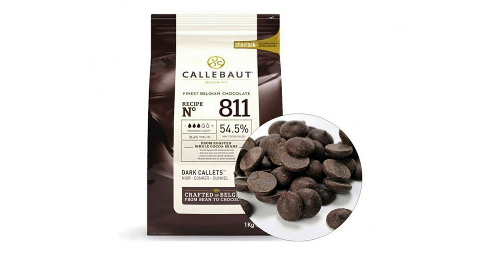 Шоколад Callebaut темный 54,5%