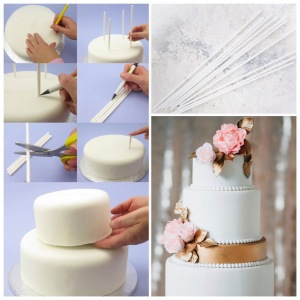 палочки для крепления ярусов пластик 30 см