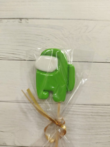 Леденец топпер Амонг Ас 6см зеленый