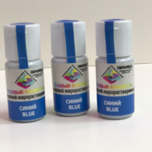 Жирорастворимый краситель "Пирамида" синий 18 мл.