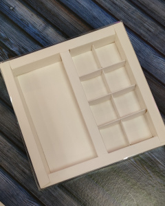 Коробка для плитки шоколада и конфет 20*20*3 
