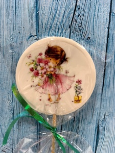 Леденец топпер с печатью "Девочка"