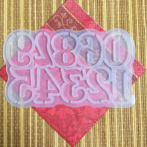 Силиконовая форма "Цифры" 5 см