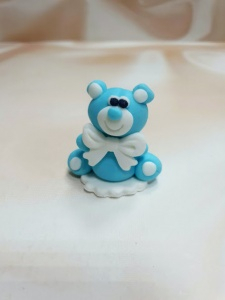 Сахарная фигурка "Мишка" голубой
