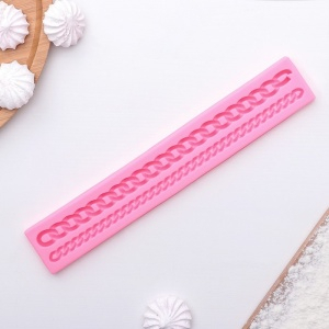 Молд силиконовый 27,8х4,6х1,2 см "Цепь"